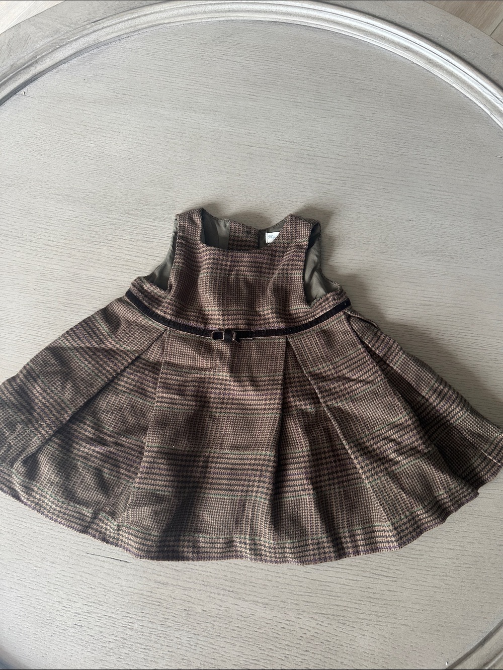 Polo by Ralph Lauren Brown Plaid Fit-and-Flare Dress